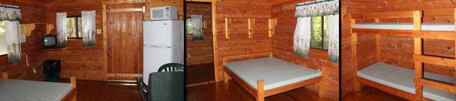 The interior of a beautiful Kymer's cabin