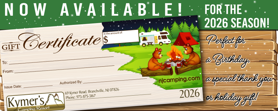 2026 Gift certificate now available