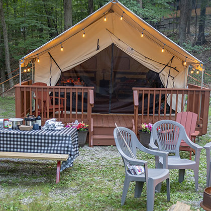 Luxury tent rental