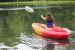 A picture of a girl with her kayak rental