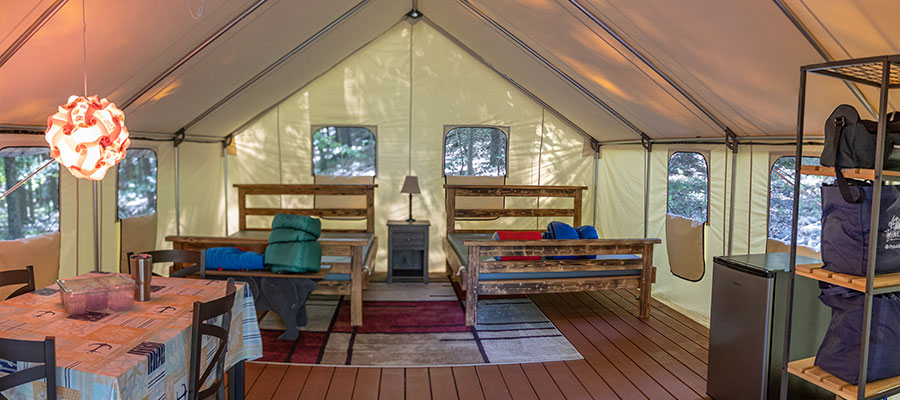 Luxury Tent Inside