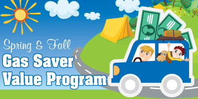 The gas saver program banner